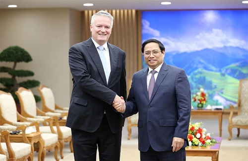 Thủ tướng Chính phủ Phạm Minh Chính tiếp Tổng Thư ký Tổ chức Hợp tác và Phát triển Kinh tế 